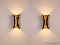 4 x viva wand design armaturen goud zwart - afbeelding 1 van  9
