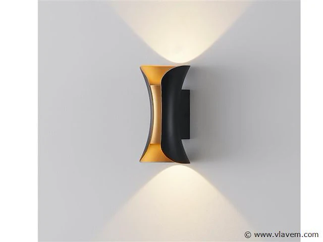 4 x viva wand design armaturen goud zwart - afbeelding 4 van  9