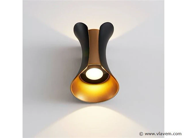 4 x viva wand design armaturen goud zwart - afbeelding 5 van  9
