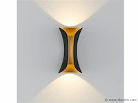 4 x viva wand design armaturen goud zwart - afbeelding 6 van  9
