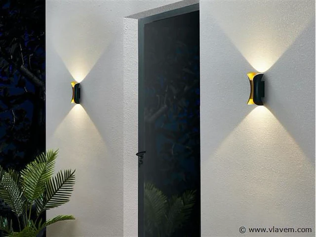 4 x viva wand design armaturen goud zwart - afbeelding 8 van  9