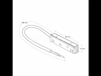 4 x voedingsconnector met kabel voor magnetische rail – 48v. - afbeelding 1 van  3