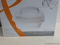 4 x voorraaddoos porselein met pvc draagdeksel - afbeelding 2 van  2