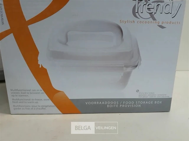 4 x voorraaddoos porselein met pvc draagdeksel - afbeelding 3 van  3