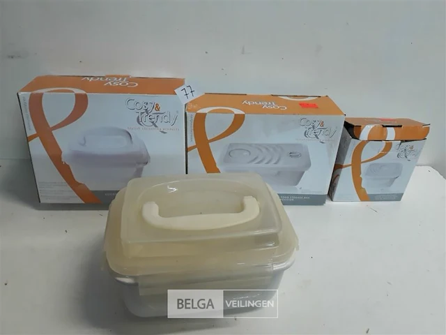 4 x voorraaddoos porselein pvc deksel - afbeelding 2 van  3