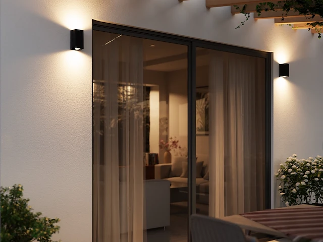 4 x wallight eco 2.0 buiten armatuur zwart - afbeelding 4 van  8