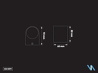 4 x wandlamp modern halfrond gu10 fitting zand wit waterdicht - afbeelding 3 van  3