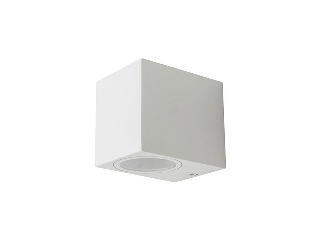 4 x wandlamp modern rechthoekig gu10 fitting zand wit waterdicht - afbeelding 2 van  4