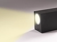 4 x wandlamp rechthoekig gu10 duo fitting zwart waterdicht - afbeelding 7 van  9