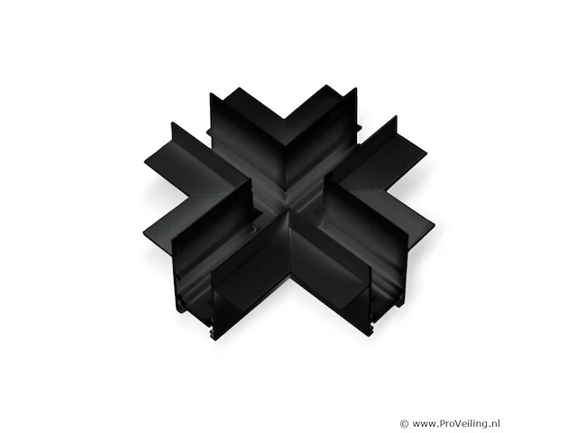 4 x x-connector voor inbouw magnetische rails 20 mm - horizontaal - afbeelding 1 van  4