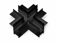 4 x x-connector voor inbouw magnetische rails 20 mm - horizontaal - afbeelding 1 van  4