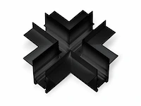 4 x x-connector voor inbouw magnetische rails 20 mm - horizontaal - afbeelding 1 van  4