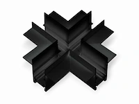 4 x x-connector voor inbouw magnetische rails 20 mm - horizontaal - afbeelding 2 van  5