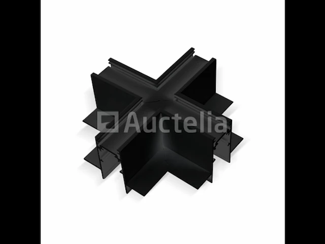 4 x x-connector voor ingebouwde magnetische rails 20 mm – horizontaal. - afbeelding 1 van  4