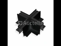 4 x x-connector voor ingebouwde magnetische rails 20 mm – horizontaal. - afbeelding 1 van  4
