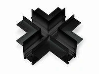 4 x x-connector voor ingebouwde magnetische rails 20 mm – horizontaal. - afbeelding 2 van  5
