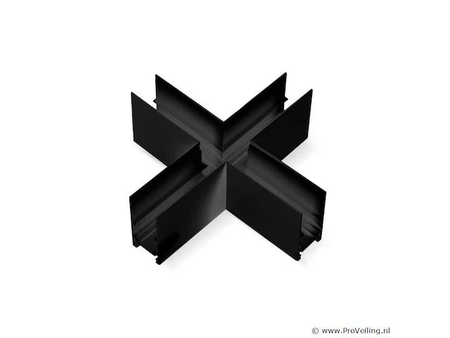 4 x x-connector voor magnetische opbouwrails 20 mm - horizontaal - afbeelding 1 van  4