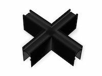 4 x x-connector voor magnetische opbouwrails 20 mm - horizontaal - afbeelding 2 van  4