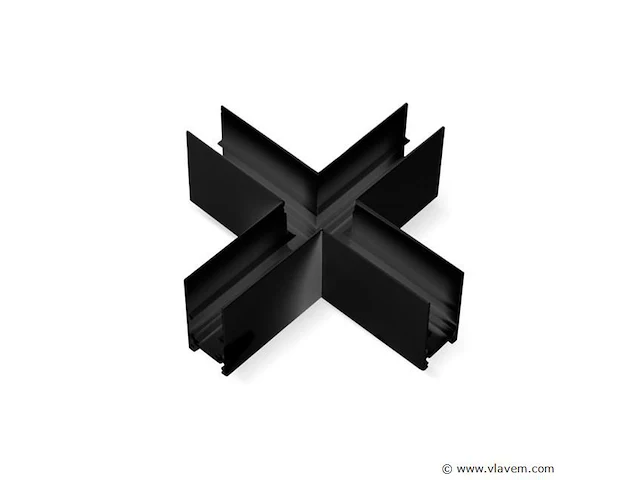 4 x x-connector voor magnetische opbouwrails 20 mm - horizontaal - afbeelding 1 van  4