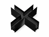4 x x-connector voor magnetische opbouwrails 20 mm - horizontaal - afbeelding 1 van  5