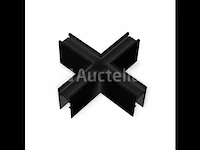 4 x x-connector voor magnetische opbouwrails 20 mm – horizontaal. - afbeelding 3 van  4