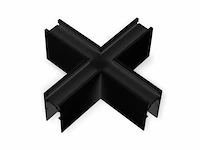 4 x x-connector voor magnetische opbouwrails 20 mm – horizontaal. - afbeelding 2 van  4