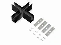 4 x x-connector voor magnetische opbouwrails 20 mm – horizontaal. - afbeelding 4 van  5