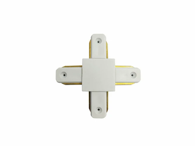 4 x x verbinding voor 1 fase 2 draden railsystem mat wit - afbeelding 1 van  1