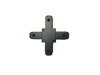 4 x x verbinding voor 1 fase 2 draden railsystem mat zwart - afbeelding 1 van  1