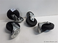 4 x zwenkwiel 100 mm - afbeelding 1 van  2