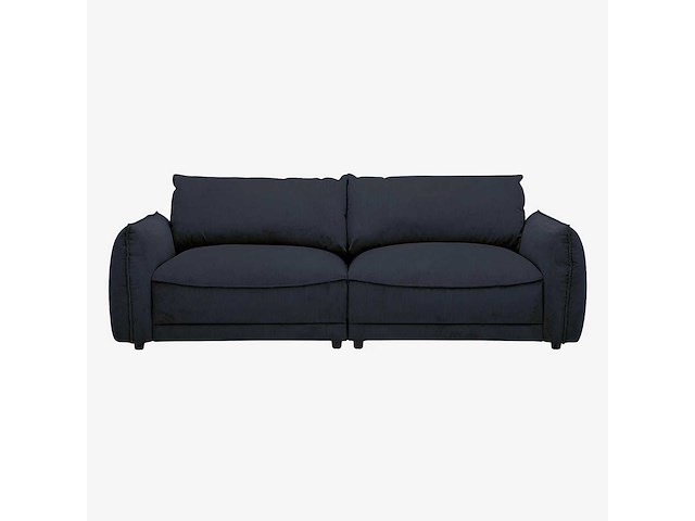 4-zits stoffen bank - marineblauw - afbeelding 3 van  8