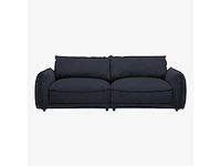 4-zits stoffen bank - marineblauw - afbeelding 3 van  8