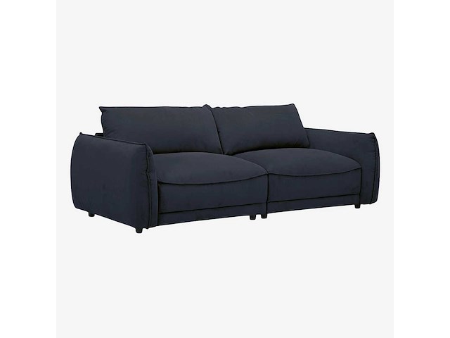 4-zits stoffen bank - marineblauw - afbeelding 6 van  8