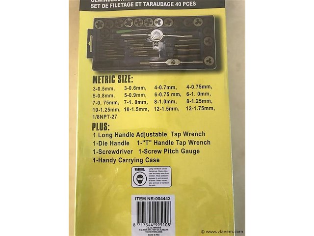 40 delige tap en snijset - afbeelding 3 van  3