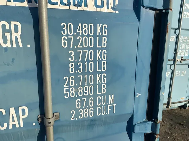 40 ft. zeecontainer - afbeelding 4 van  5