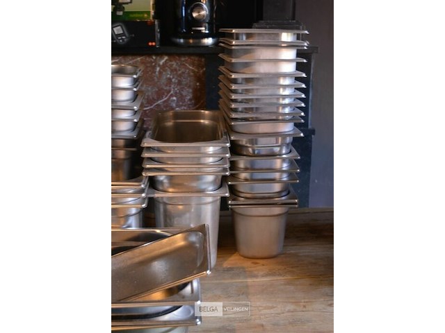 ± 40 rvs sorteer bakjes - afbeelding 2 van  4