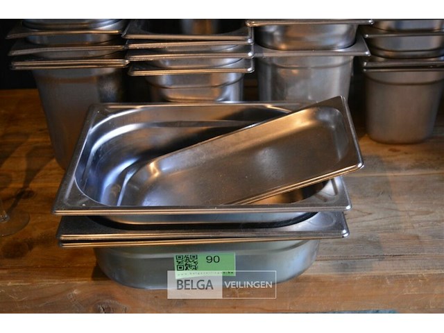 ± 40 rvs sorteer bakjes - afbeelding 3 van  4