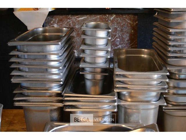 ± 40 rvs sorteer bakjes - afbeelding 4 van  4