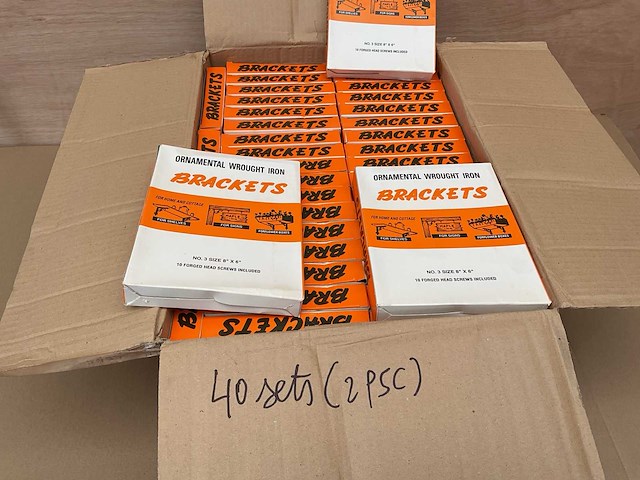 40 sets rustieke plank dragers - afbeelding 1 van  5