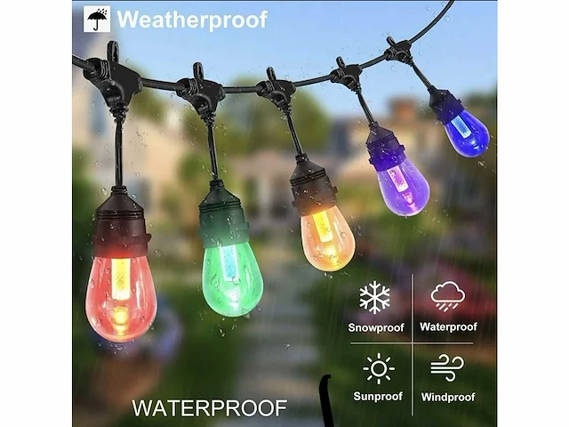 40 x 10 meter prikkabel led rgb multicolor + 10 lampen (40x) - afbeelding 1 van  4