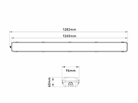 40 x 120cm pro dubbele led tl t8 armaturen waterdicht met reflectoren - afbeelding 7 van  9