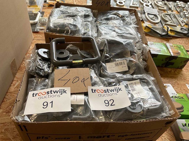 40 x grijze deurklinken - afbeelding 1 van  4