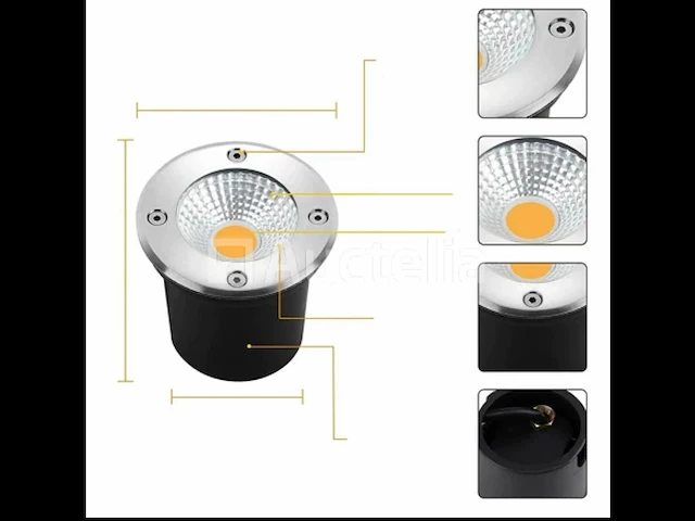 40 x grond inbouwspot 7w led (sgd-2803) - afbeelding 5 van  5