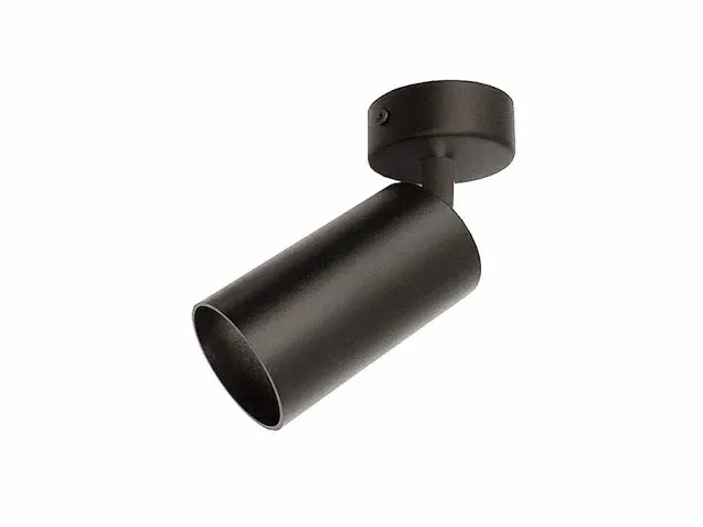 40 x gu10 opbouwspot armatuur cilinder zand zwart draaibaar - afbeelding 4 van  6