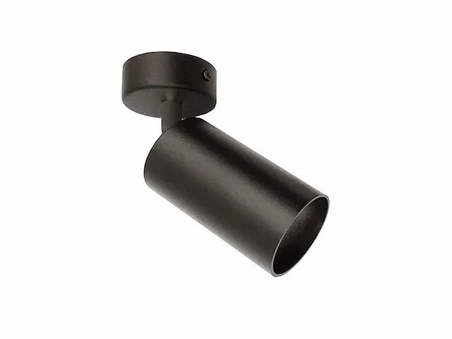 40 x gu10 opbouwspot armatuur cilinder zand zwart draaibaar - afbeelding 5 van  6