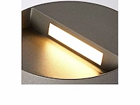 40 x inbouw ronde trapverlichting 6w led - 3500k warm wit - zwart - ip54 (s-22r) - afbeelding 3 van  5