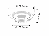 40 x inbouwspot - 30w led - 3000k warm wit - afbeelding 4 van  4