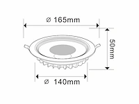 40 x inbouwspot 15w - led cob - rond - 6500k (daglicht) - afbeelding 4 van  5