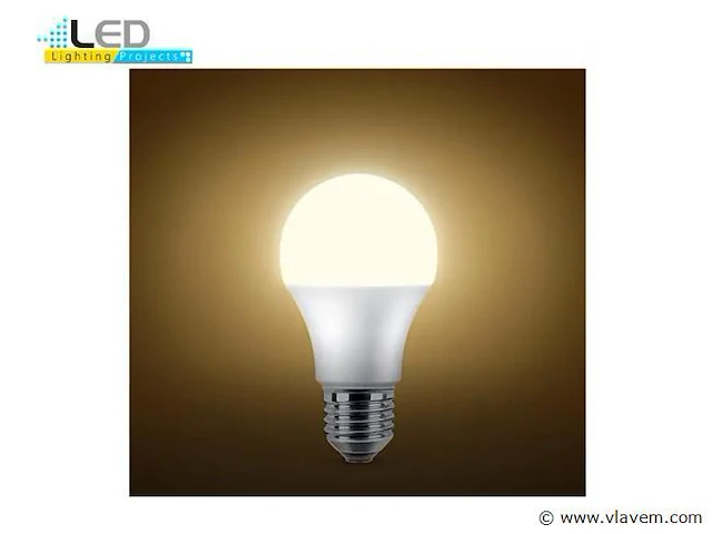 40 x led e27 lampjes, 8.5 watt, warm wit - afbeelding 7 van  8
