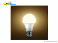 40 x led e27 lampjes, 8.5 watt, warm wit - afbeelding 7 van  8